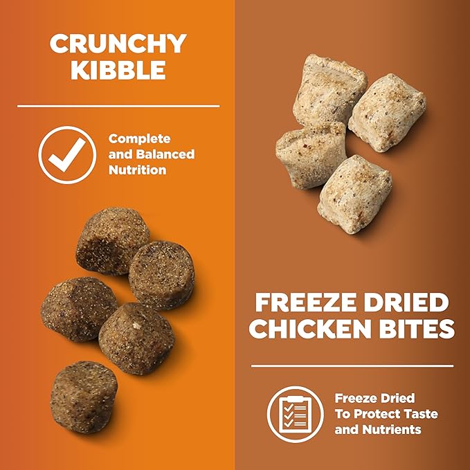 Nature's Recipe Dry Dog Food with Freeze Dried Chicken Bites, Chicken, Barley & Brown Rice Recipe 3.5 lb Bag (Pack of 4)
