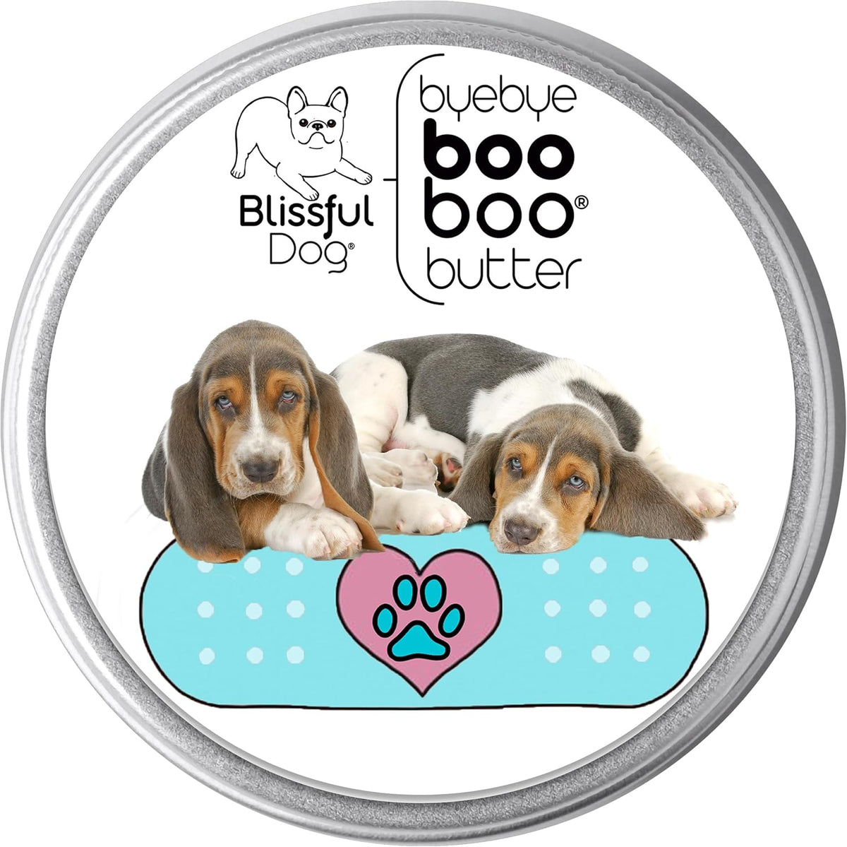 The Blissful Dog 2 oz TIN Basset Hound Booboo Butter