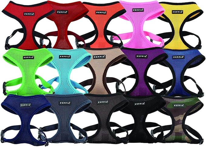 Puppia Soft Dog Harness, Wine, X-Large (PDCF-AC30-WN-XL)