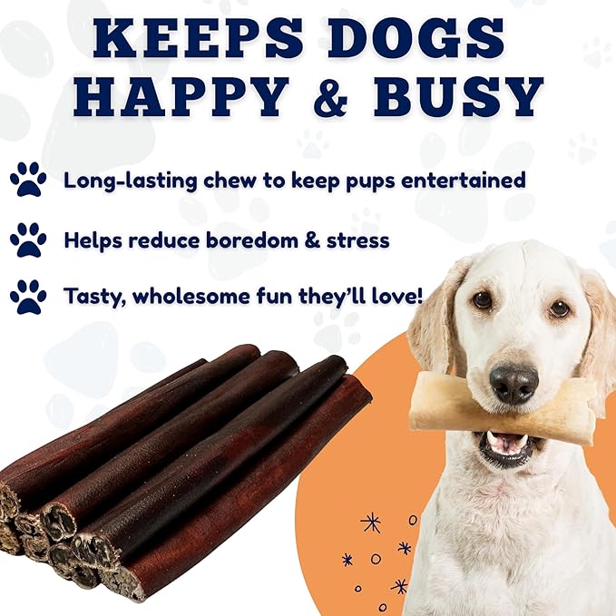 Amazing Dog Treats - 6 Inch Bulk Collagen Sticks for Dogs - (100 Count) - Collagen Sticks for Dogs - No Hide Dog Bones