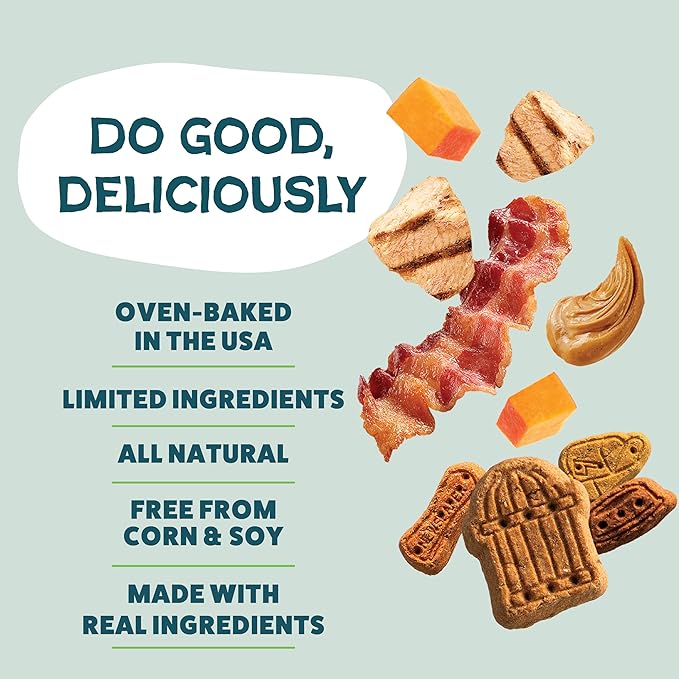 Shameless Pets Crunchy Dog Treats - Variety Pack 3 Boxes - Healthy Dog Biscuits & Cookies Treats for Small, Medium, and Large Dogs - Made in The USA - Free from Corn & Soy
