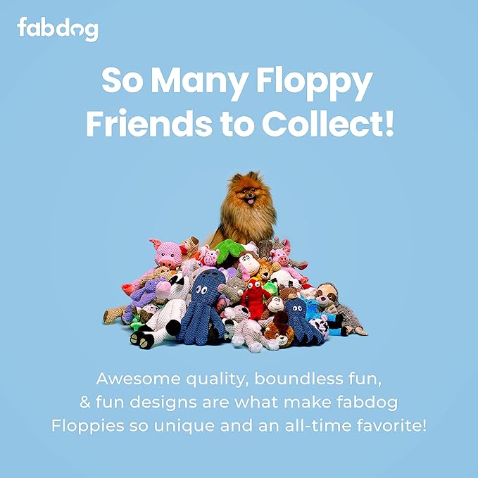 fabdog, inc. Floppy Pig Dog Toys (Large), Small Breeds