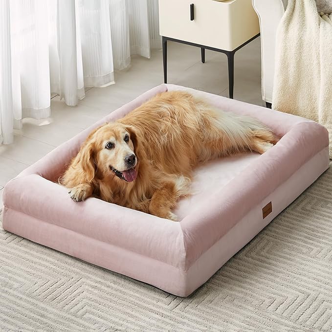 BFPETHOME Dog Beds for Small Dogs, Washable Dog Bed with Sides, Orthopedic Small Sized Soft Mats with Removable Cover & Waterproof Pet Mat for Pet