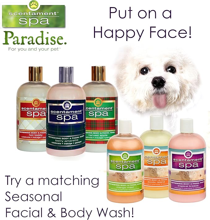 Best Shot Scentament Spa Botanical Body Splash, Detangler Spray, Body Spray for Pets, Cat and Dog Cologne Spray, Mango Maui, 8 Oz.