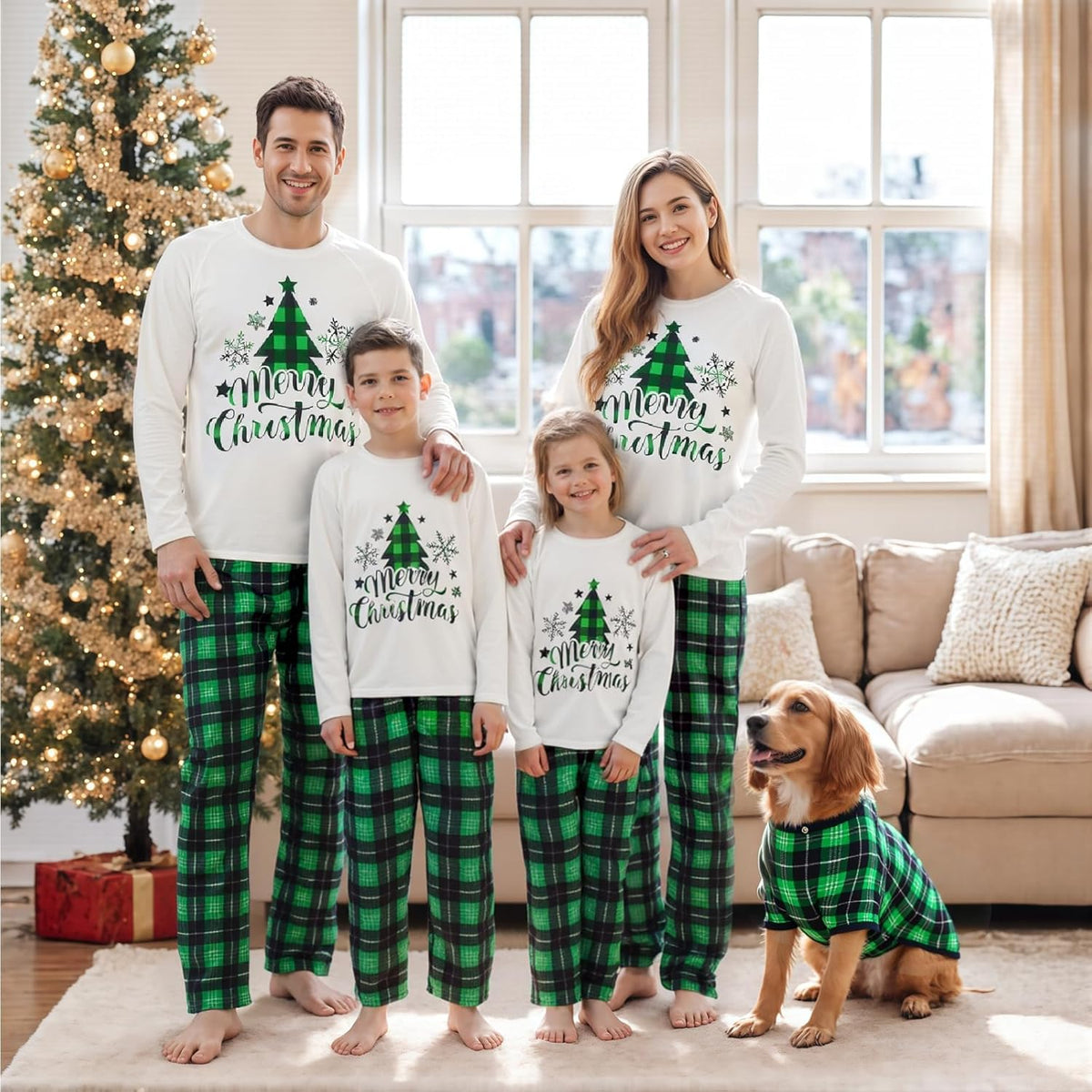 Matching Family Christmas Pajamas Set - Xmas Sleepwear PJs
