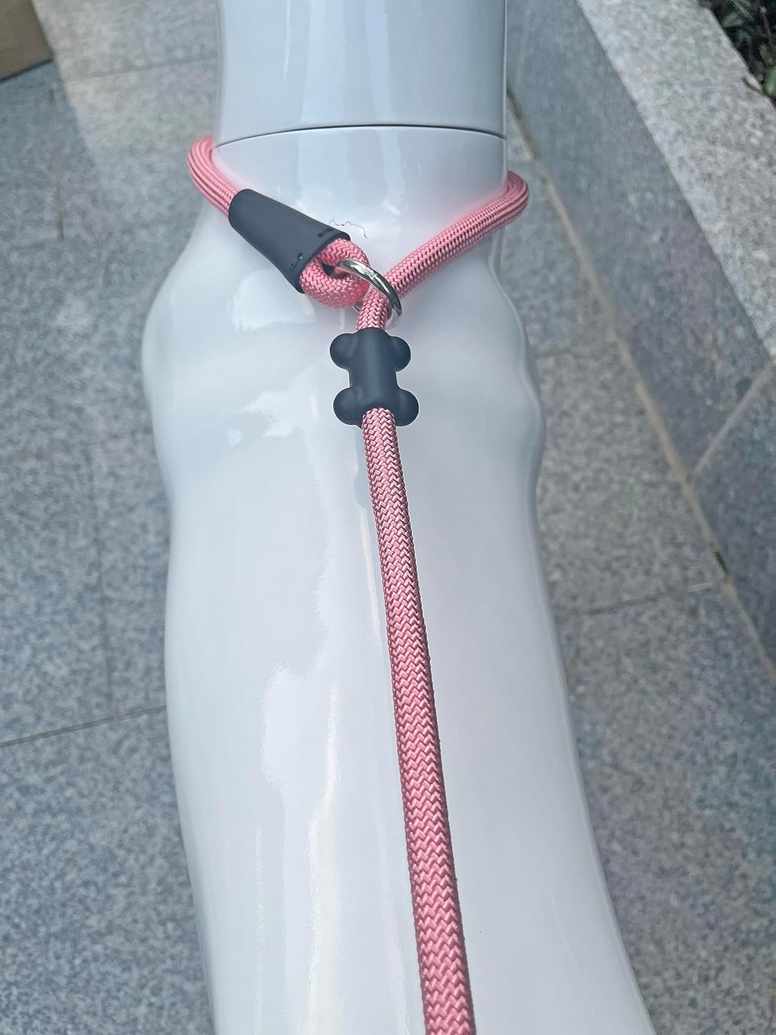 Slip Lead Dog Leash，Strong Nylon Rope Leash and Padded Handle,No Pull Outdoor Walking Training Lead for Small Medium Large Dogs(Pink, 1/2"×6ft)