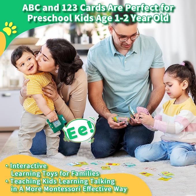 Toddler Toys Talking Flash Cards for 1 2 3 4 5 6 Year Old Boys and Girls, Autism Sensory Toys for Autistic Children, Learning Educational Montessori Speech Therapy 248 Sight Words Kids Gifts