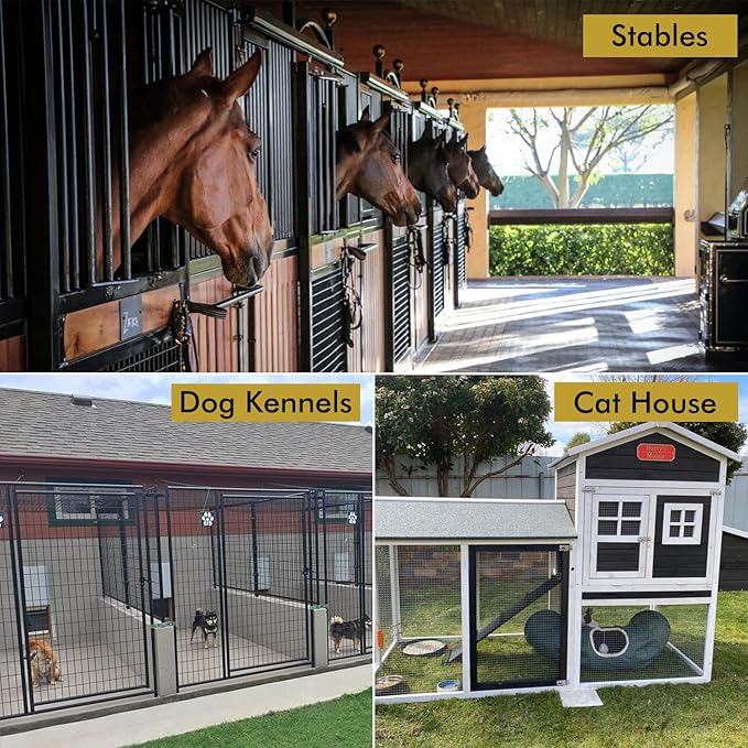 Acrylic Horse Stall Name Plate, 2.4" x 8" Personalized Stall Signs, UV Protected, Custom Pet Name Sign, All Weather Adhesive, Mounting (Gold, Style 2)