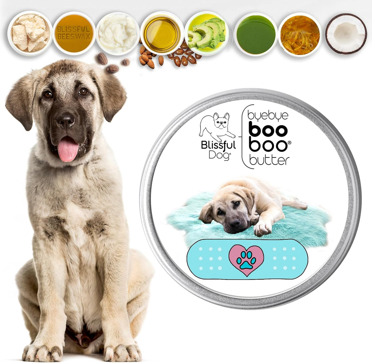 The Blissful Dog Anatolian Shepherd Boo Boo Butter, 1 Ounce