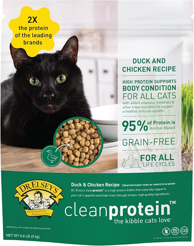 Dr. Elsey's cleanprotein Dry Kibble Duck 6.6 lb Bag
