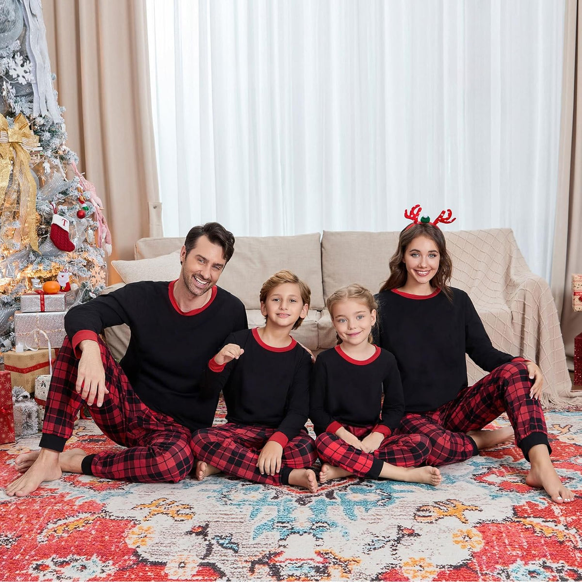 Matching Family Christmas Pajamas Set - Xmas Sleepwear PJs