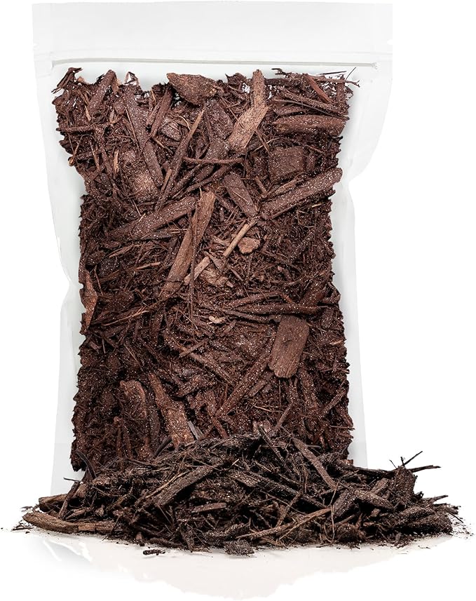 Gardenera Organic Brown Mulch - Nurture Your Plants with Natural Nutrients - 20 QUARTS