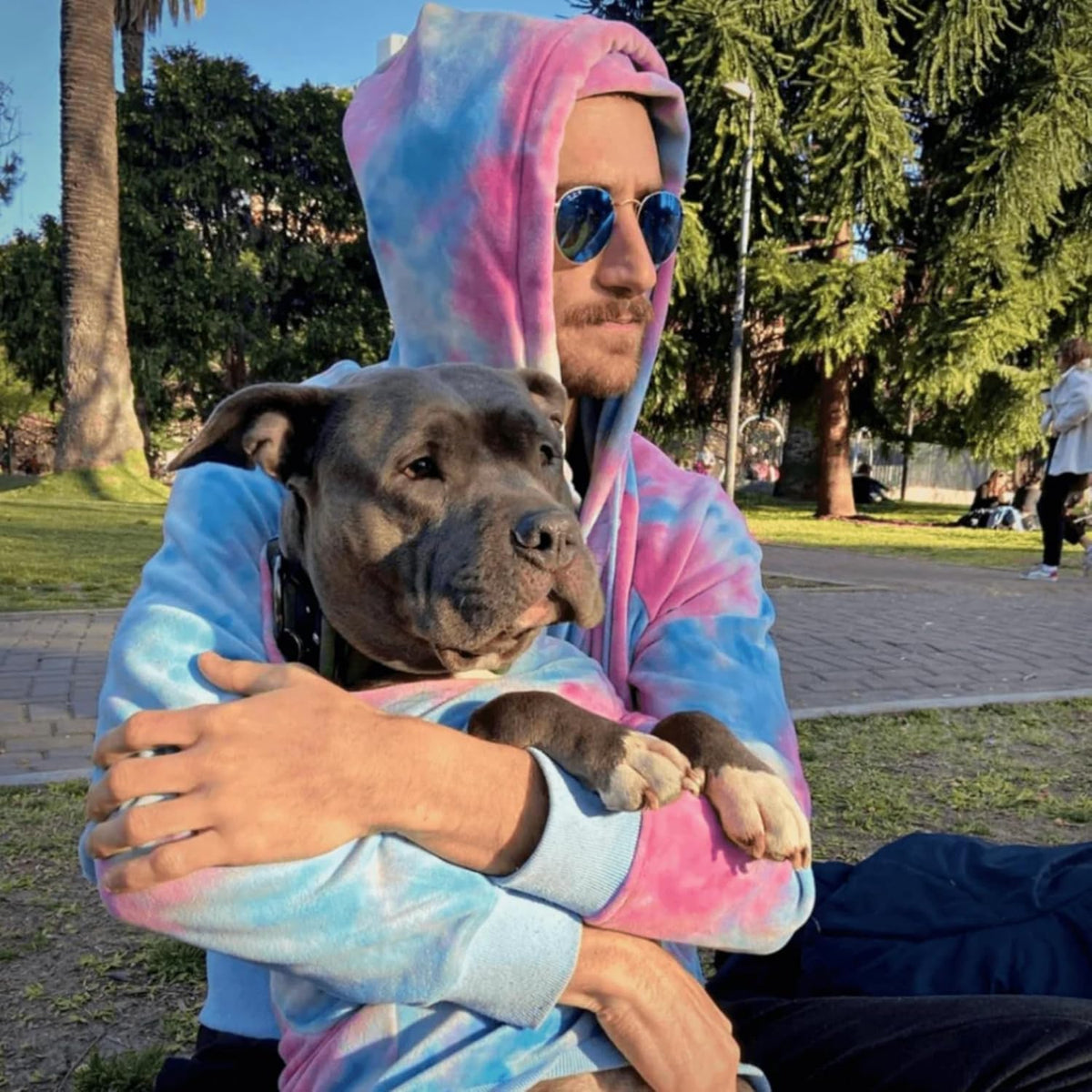 Spark Paws Dog Hoodie – Premium Dog Sweater for Small, Medium, and Large Dogs | Warm Outfits for French Bulldogs, Pitbull, Puppy, Winter Jacket Alternative - Snow Cone - 3XL