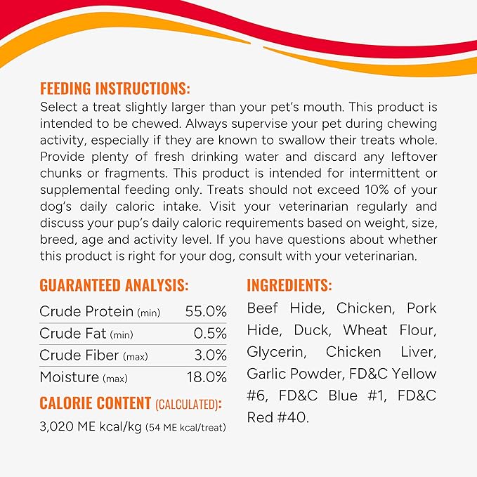Good'n'Fun Triple Flavored Rawhide Kabobs for Dogs 36 Count (Pack of 12)