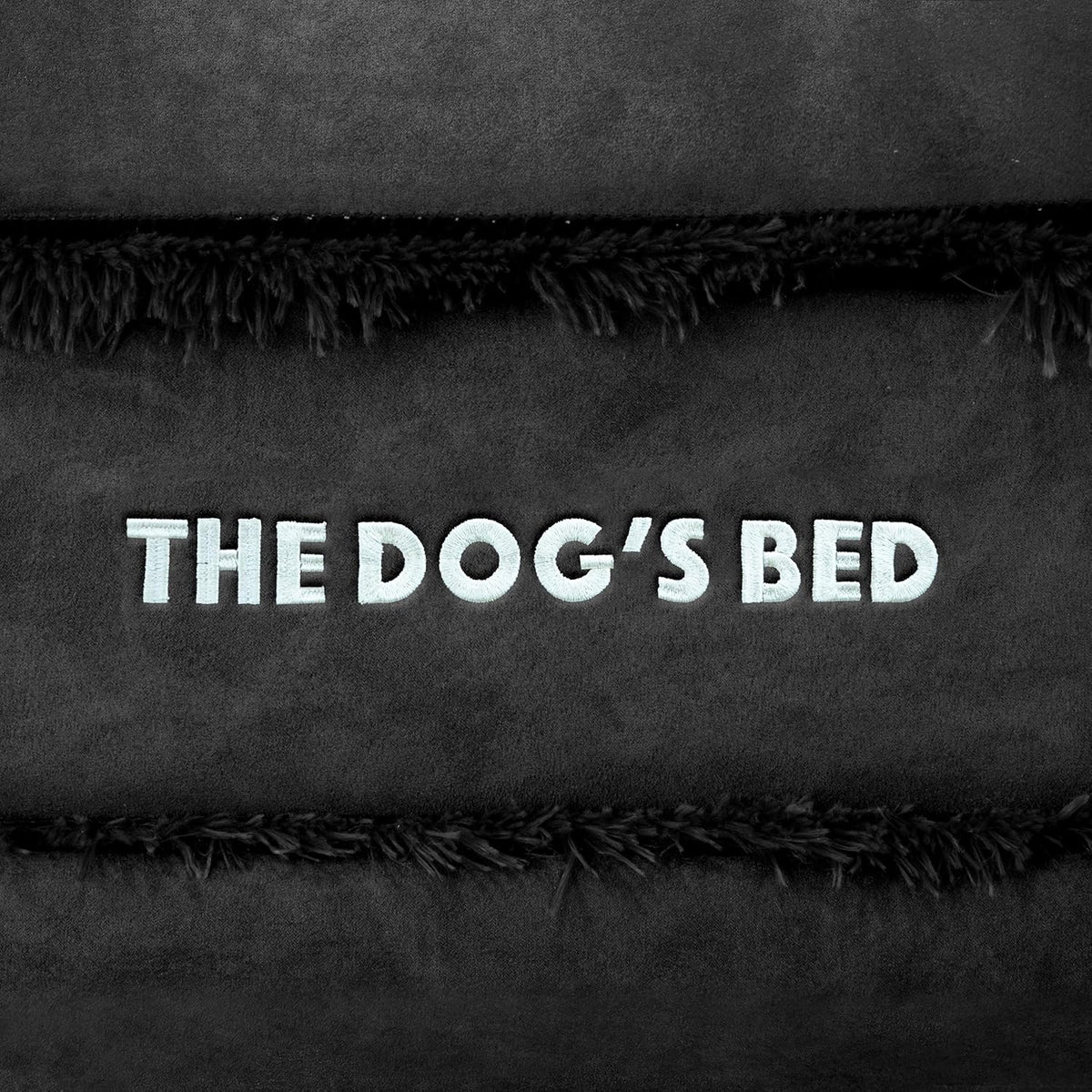 The Dog’s Bed Orthopedic Headrest Dog Bed Large Black Plush 40x25, Memory Foam, Pain Relief for Arthritis, Hip & Elbow Dysplasia, Post Surgery, Lameness, Veterinary Approved, Waterproof Washable Cover