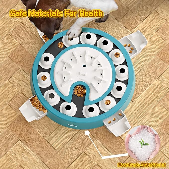Dog Puzzle,Level 4 in 1 Interactive Toy for Smart Dogs, Multi-Stage Play, Puzzle Toys for Dogs, Cognitive Dog Puzzle Feeder for Slow Eating & Mental Stimulation