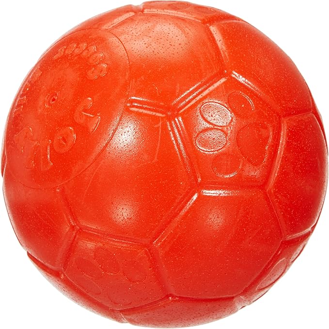 Jolly Pets Large Soccer Ball Floating-Bouncing Dog Toy, 8 inch Diameter, Orange