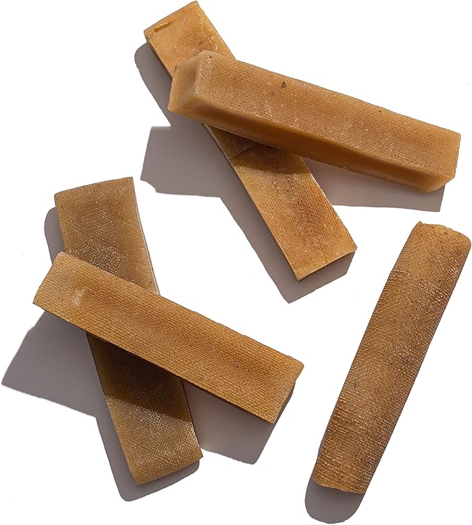 Jack&Pup Yak Cheese Himalayan Dog Chews | Dog Yak Chews for Large Dogs Aggressive Chewers | Hard Yak Cheese Stick (9oz, 3 Pack)