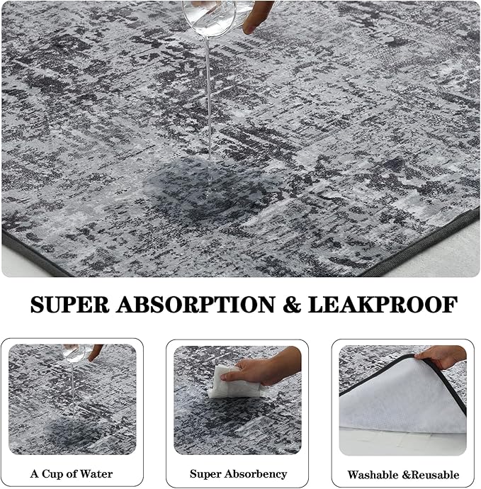 Qeils Washable Pee Pads for Dogs, 2 Pack Reusable Puppy Pads 18"x24" Super Absorbent Leakproof Dog Training Pads, Non-Slip Potty Pads for Crate, Floor, Couch, Whelping Pads Litter Mat Puppy Supplies