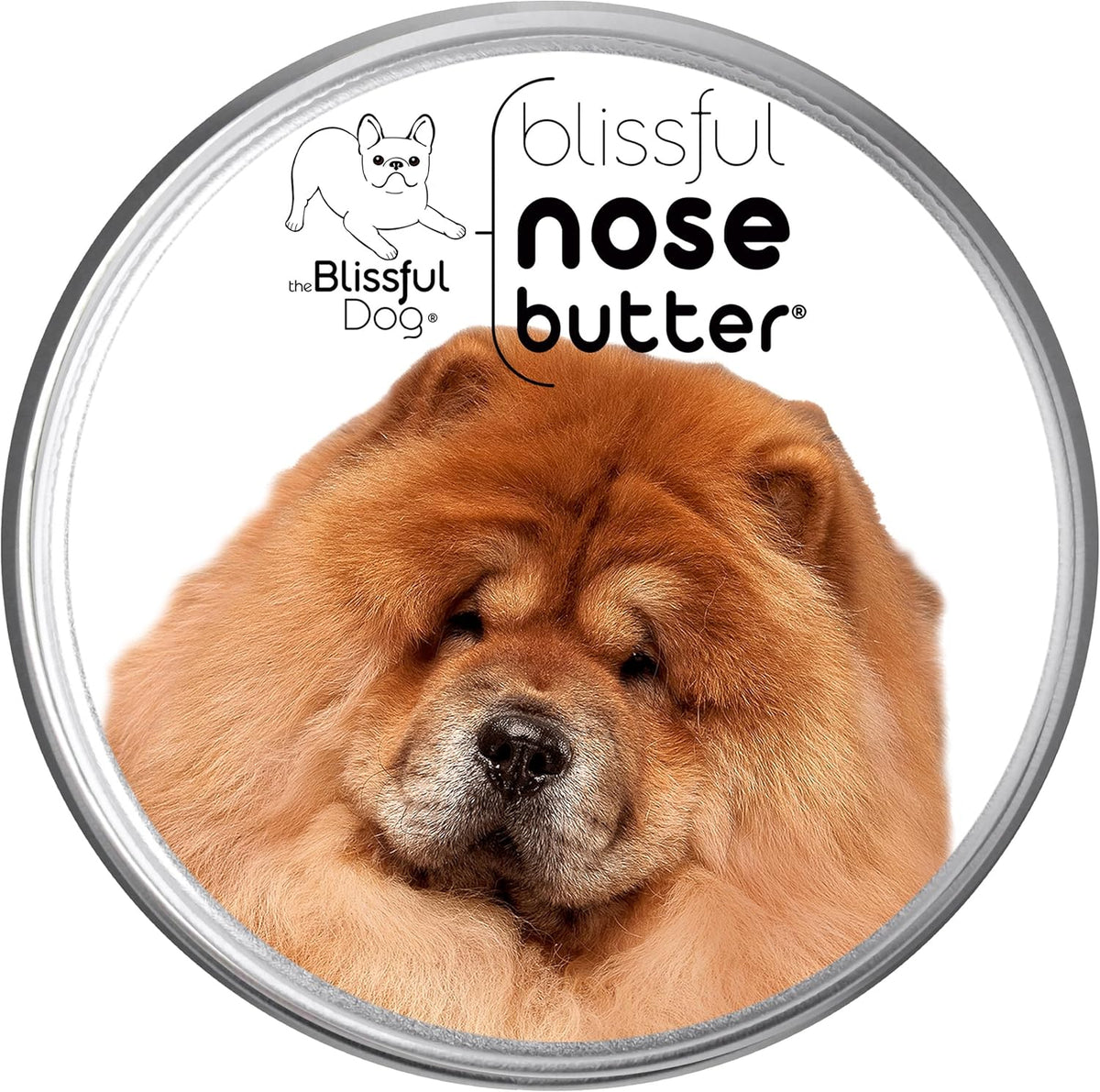 The Blissful Dog Chow Nose Butter for Dry, Cracked Skin, Lick-Safe Dog Nose Balm with Moisturizing Shea Butter, Almond, Olive, and Essential Oils, Pet Supplies, Uncented, 1 oz.