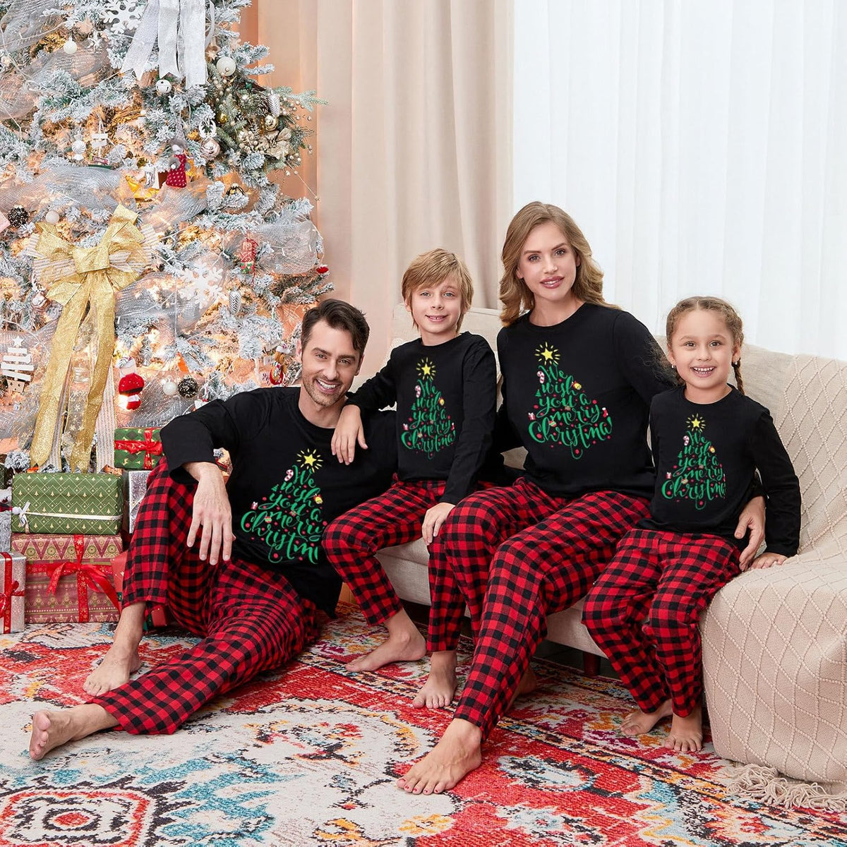 Matching Family Christmas Pajamas Set - Xmas Sleepwear PJs