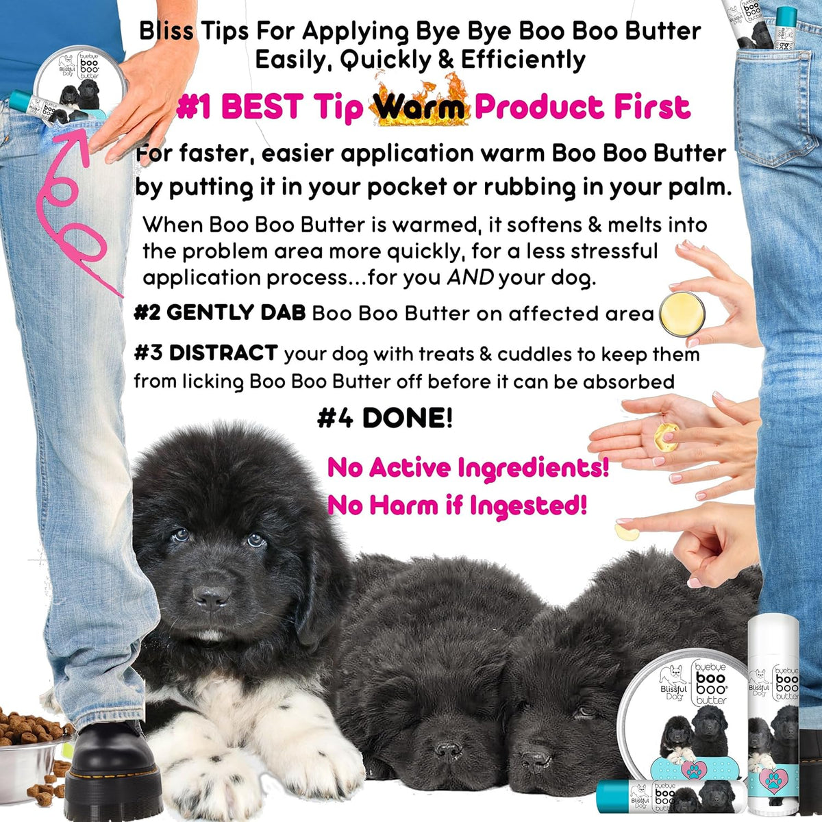 The Blissful Dog .15 oz Tube Newfoundland Booboo Butter