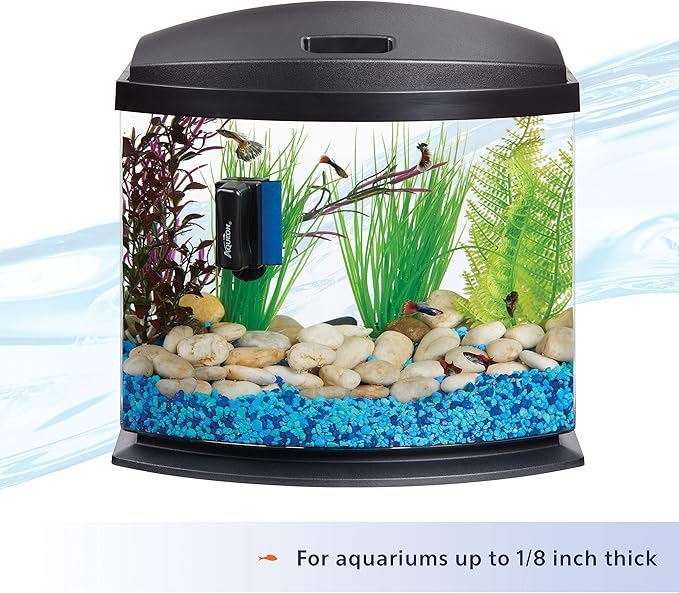 Aqueon Aquarium Algae Scraper, Fish Tank Cleaning Magnets for Glass/Acrylic, Mini