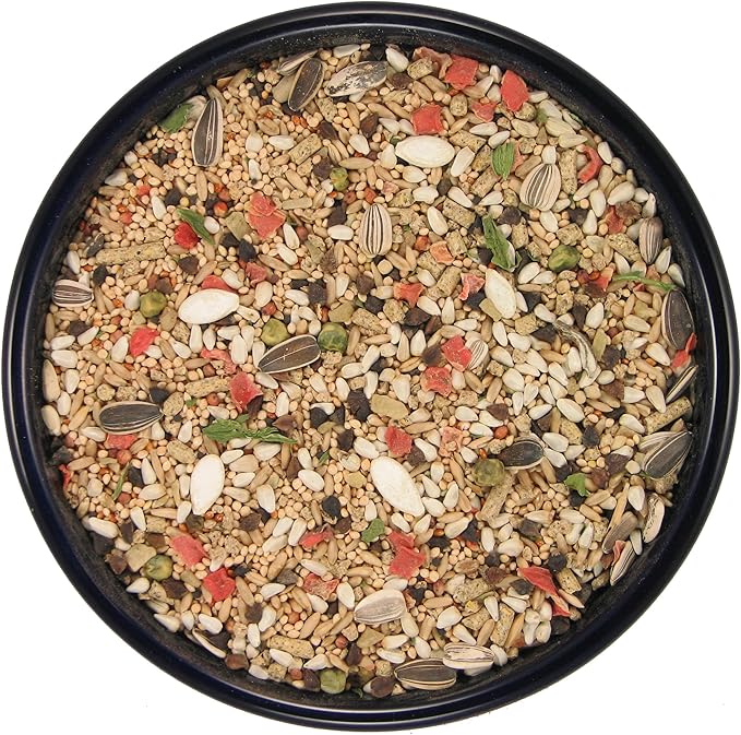 SLEEK & SASSY Garden Small Hookbill Bird Food for Cockatiels, Lovebirds, Quaker Parrots & Small Conures (40 lbs.)