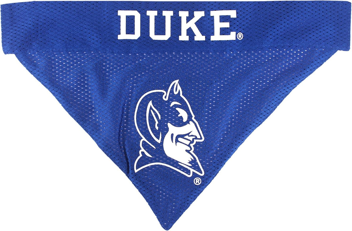 Pets First Collegiate Pet Accessories, Reversible Bandana, Duke Blue Devils, Small/Medium