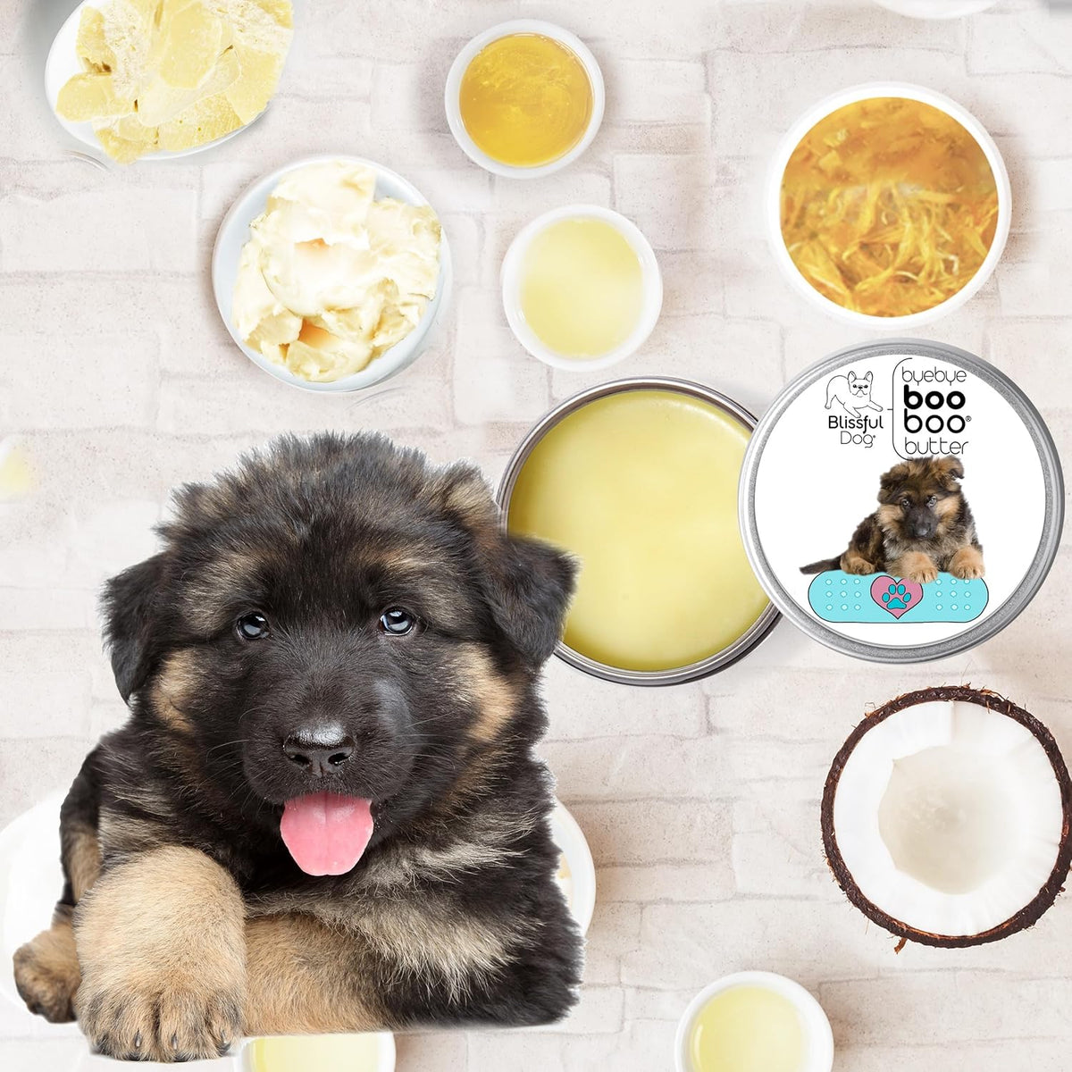 The Blissful Dog German Shepherd Boo Boo Butter, 16 oz.