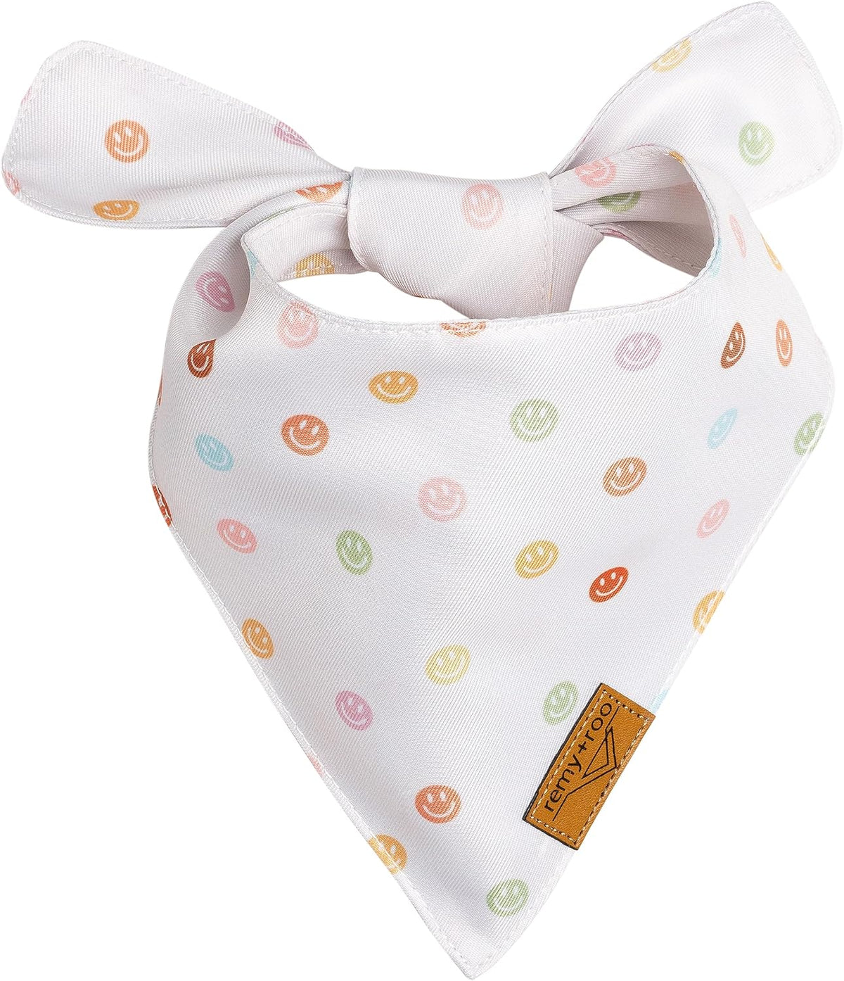 Remy+Roo Small Spring Dog Bandanas - 4 Pack Daisy Set | Premium Durable Adjustable Polyester Fabric | Patented Shape Girl Dog Bandana, Floral Dog Bandana