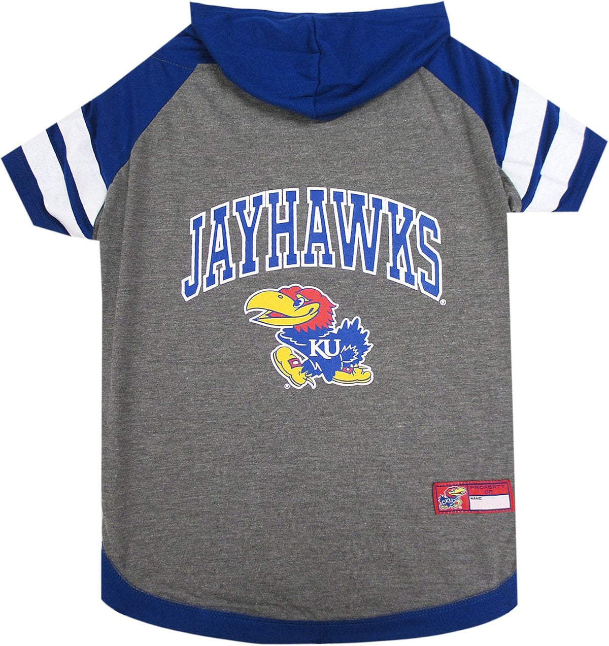 Pets First NCAA Kansas Jayhawks Hoodie for Dogs & Cats, Large. | Collegiate Licensed Dog Hoody Tee Shirt | Sports Hoody T-Shirt for Pets | College Sporty Dog Hoodie Shirt
