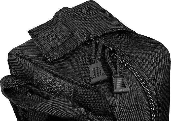 Scherber Premium IFAK Kit Trauma Pack | HSA/FSA Approved | Fully Stocked MOLLE Pouch w/CAT Tourniquet, HyFin Chest Seal, & Israeli Bandage | Trauma Kit for Gunshot, Bleeding, Major Wound Care (Black)