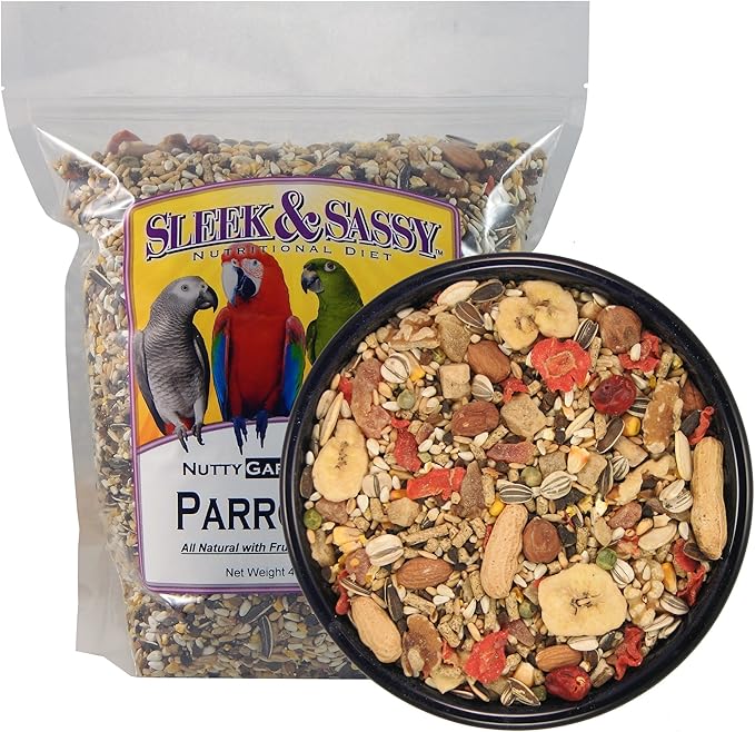 SLEEK & SASSY Nutty Garden & Grain Parrot Food (4 lbs.)