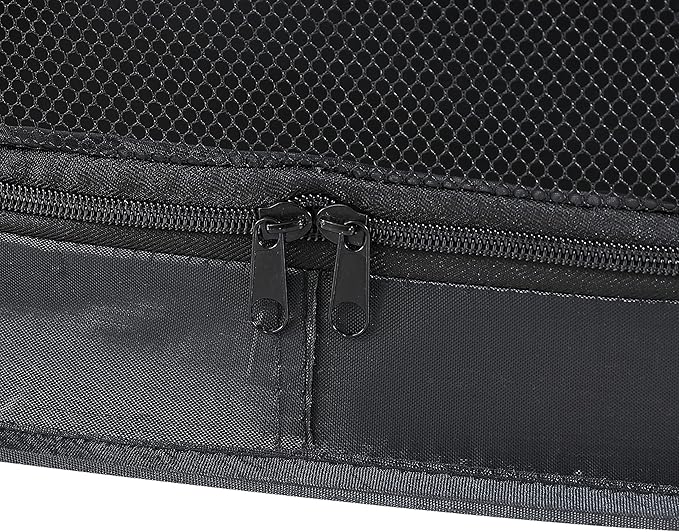 Beatrice Home Fashions Portable, Collapsible, Pop Up Kennel Travel Cat and Dog Crate, 32.5" L x 19.5" W x 19.5" H, Black