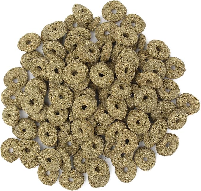 Vitakraft Nibble Rings Small Animal Treats - Crunchy Alfalfa Snack - for Rabbits, Guinea Pigs, Hamsters, and More (Pack of 2)