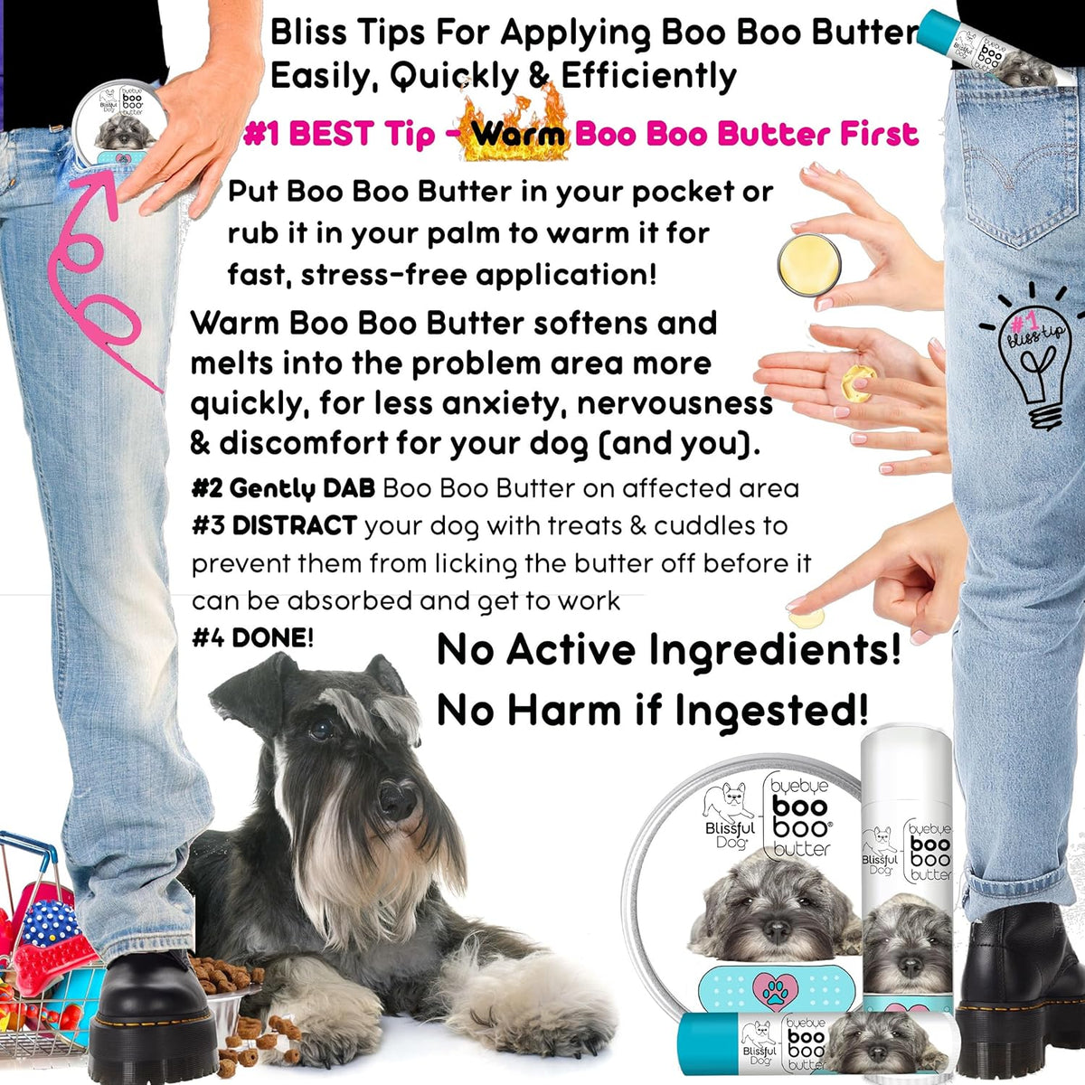 The Blissful Dog Schnauzer Boo Butter, 0.50 oz