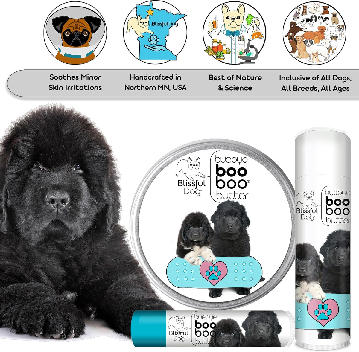 The Blissful Dog 8 oz TIN Newfoundland Booboo Butter