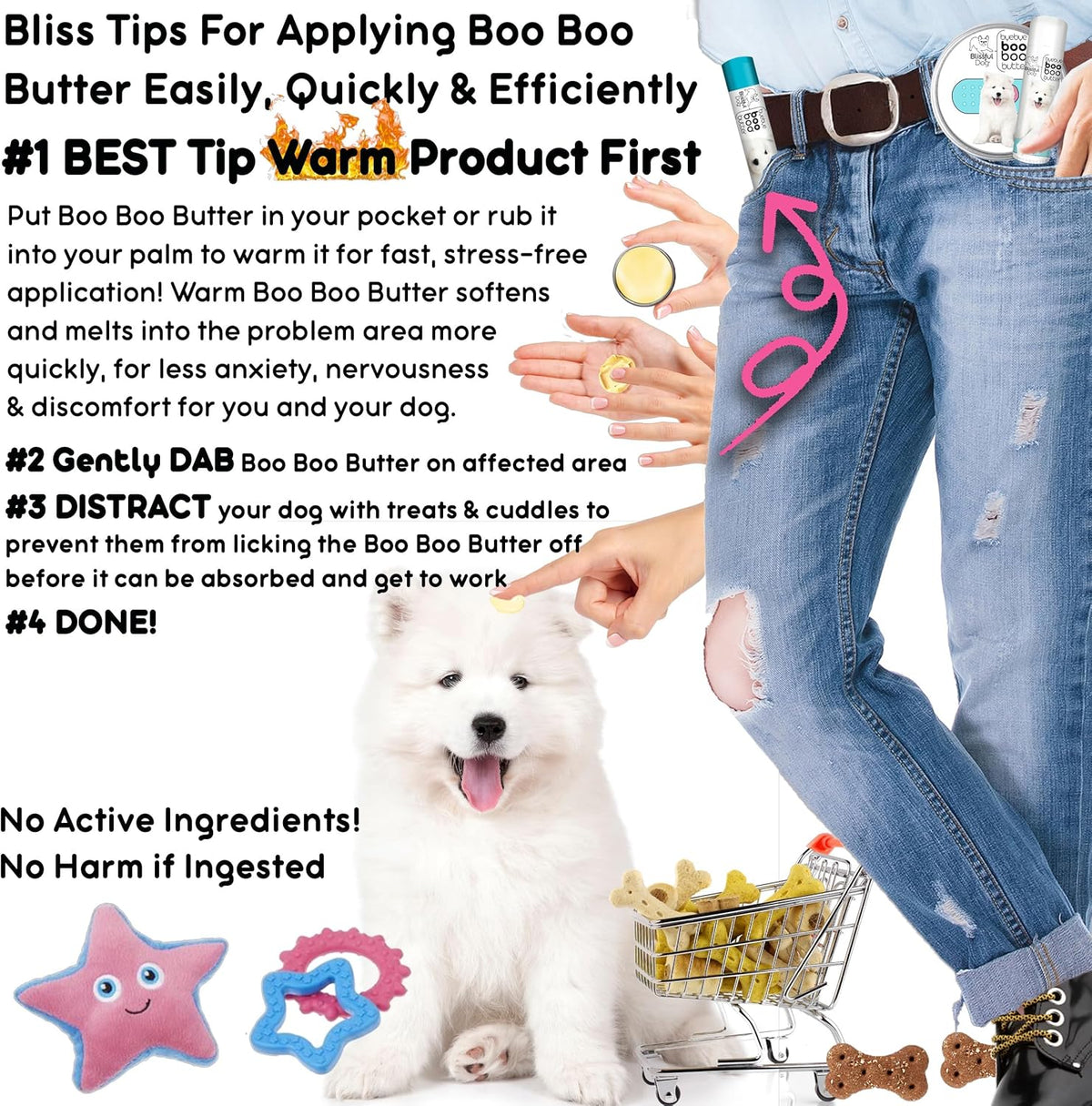 The Blissful Dog Samoyed Boo Butter, 0.15 oz