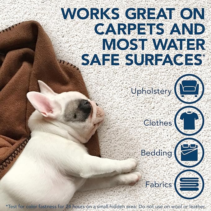 Simple Solution Stain & Odor Eliminator for Pets, Carpet Deodorizer, Enzyme Pet Odor Eliminator for Home, Stain Remover for Cat & Dog Pee, Urine Destroyer, Carpet Cleaner Spray, Spring Breeze, Gallon