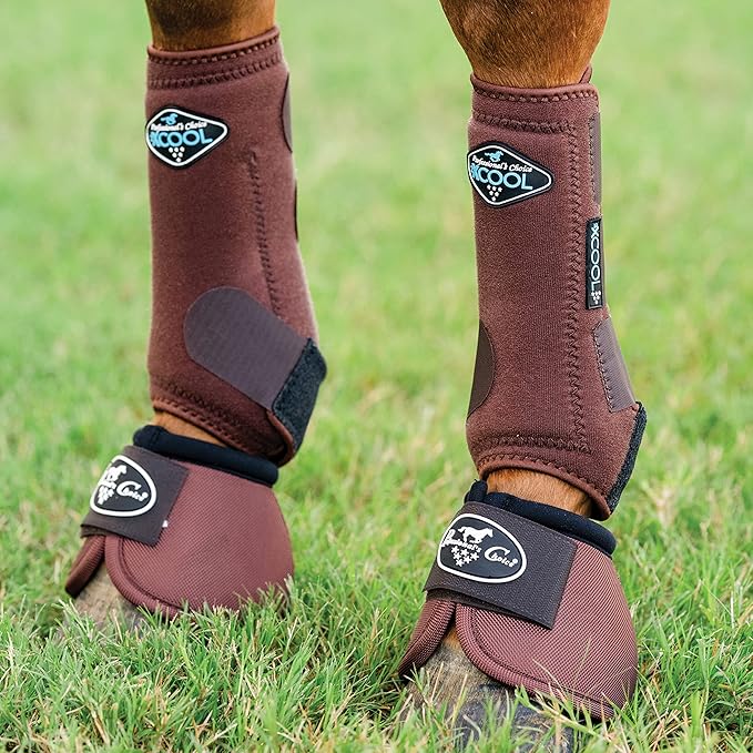Professional's Choice Ballistic Overreach Bell Boots for Horses | Superb Protection, Durability & Comfort | Quick Wrap Hook & Loop