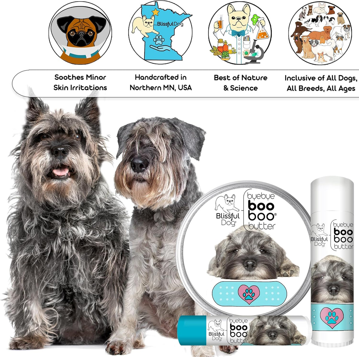 The Blissful Dog Schnauzer Boo Butter, 0.15 oz