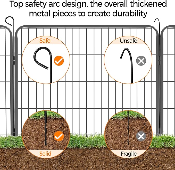 Yaheetech Dog Playpen Outdoor, 32 inch 24 Panels Dog Pen Indoor Heavy Duty Puppy Exercise Pen Metal Pet Fence for RV Camping/Yard/Garden