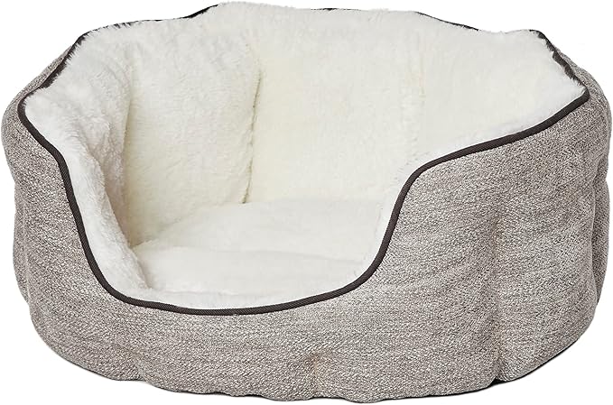 MidWest Homes for Pets Extra-Small QuietTime Deluxe Pet Bed- Taupe/Fur
