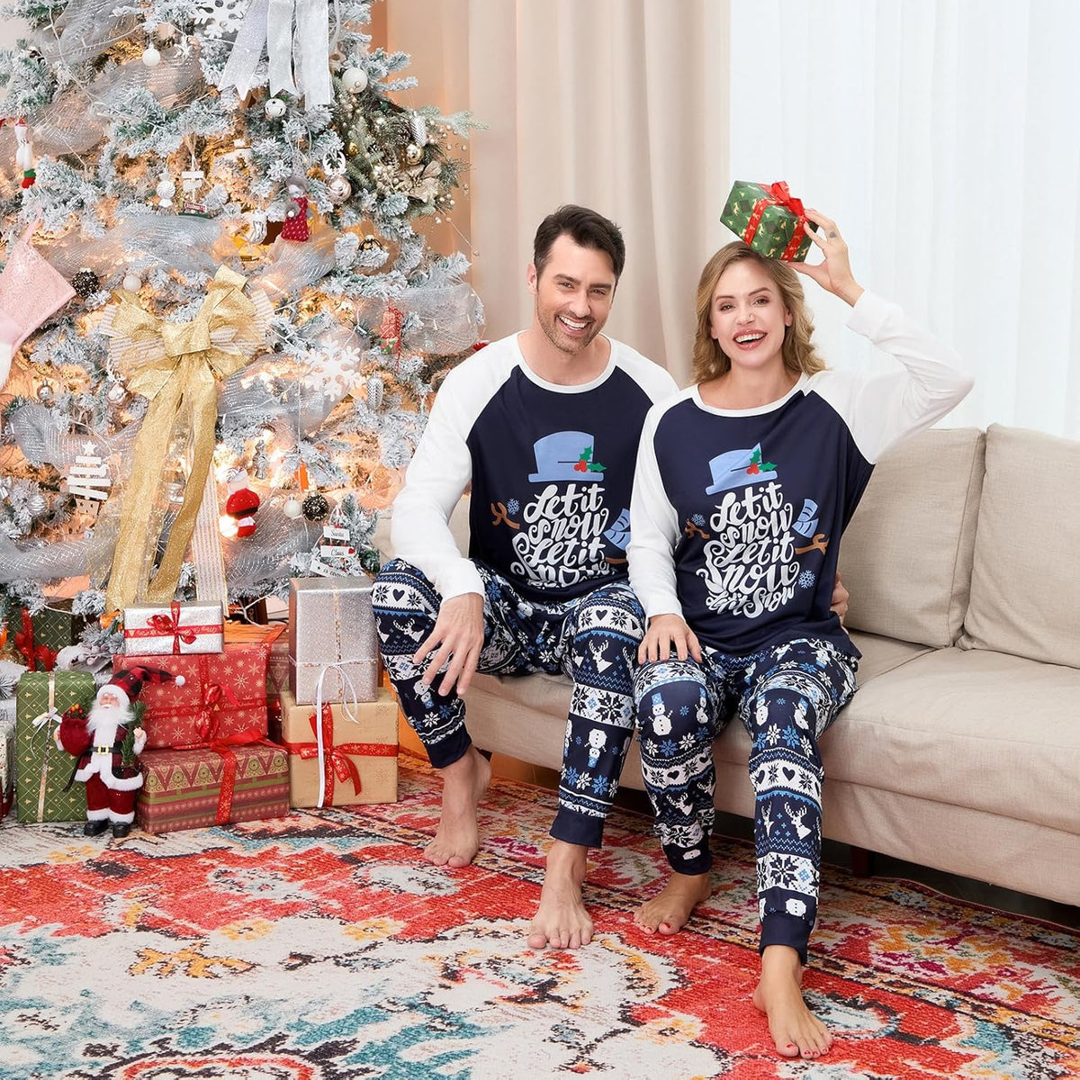 Matching Family Christmas Pajamas Set - Xmas Sleepwear PJs