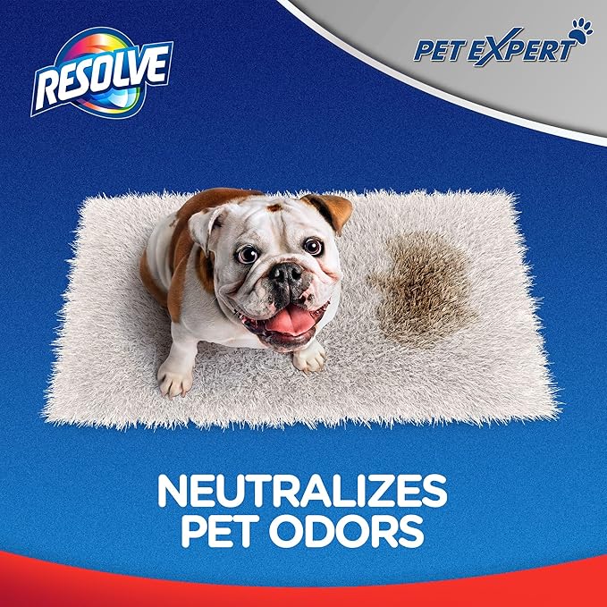 Resolve Pet Expert Easy Clean Carpet Foam Spray Refill, 2 Piece Set, Stain and Odor Remover Solution