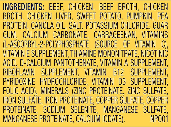 Nature's Recipe Grain Free Wet Dog Food Beef, Sweet Potato, and Pumpkin Recipe, 13 oz. Can (Pack of 12)