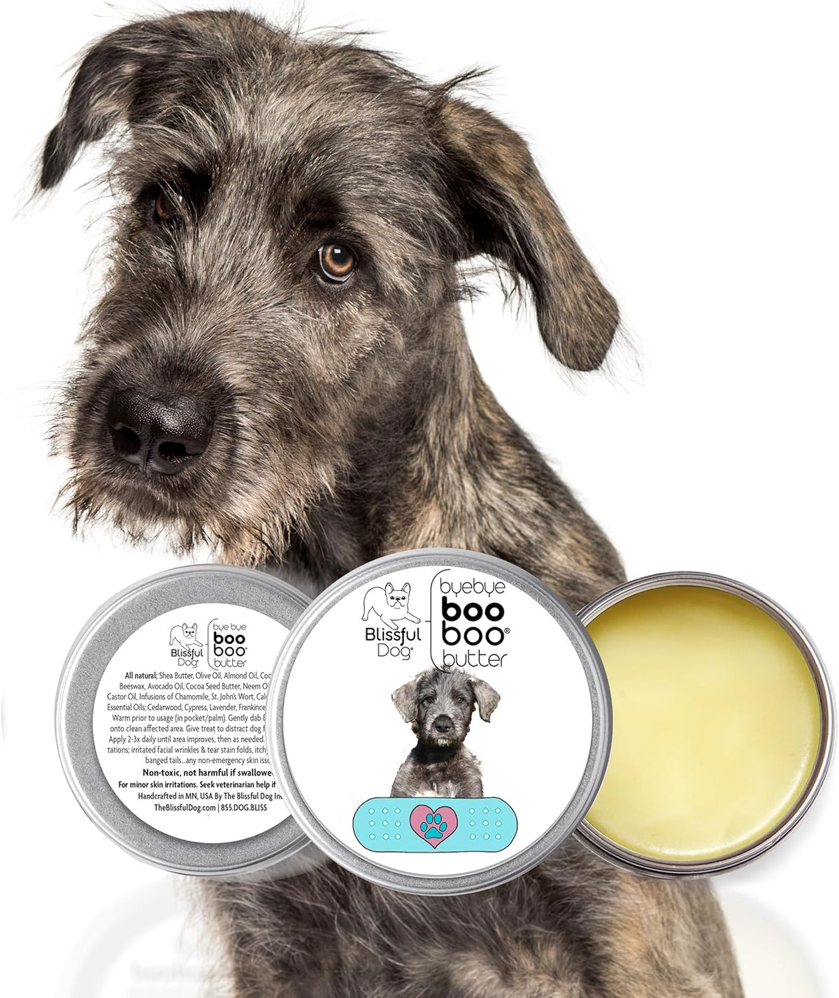 The Blissful Dog Irish Wolfhound Boo Boo Butter, 16 Ounce