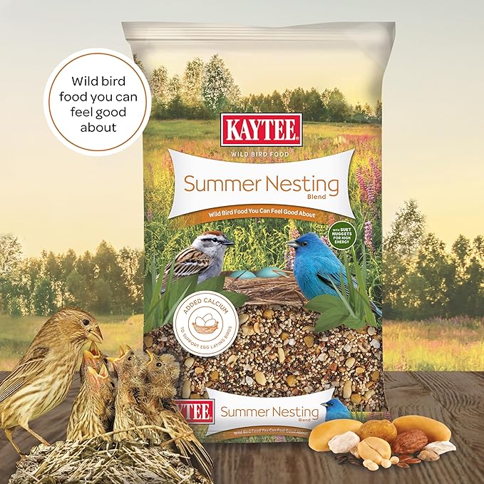 Kaytee Wild Bird Food, Summer Nesting Seed Blend, 8 lb