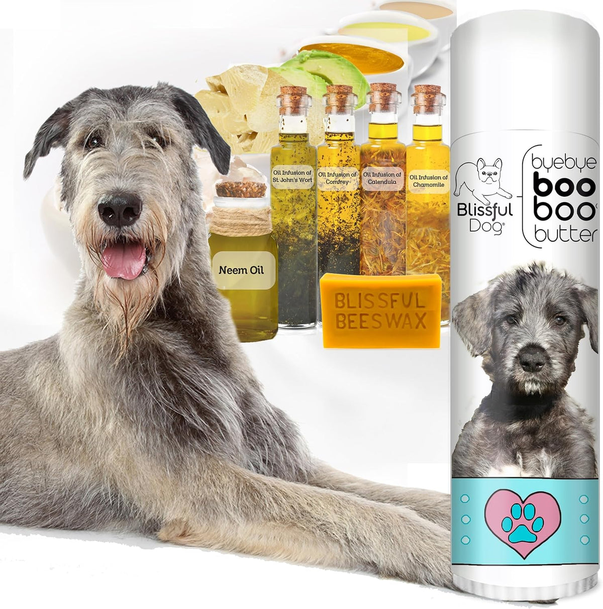 The Blissful Dog Irish Wolfhound Boo Boo Butter, 0.50 Ounce